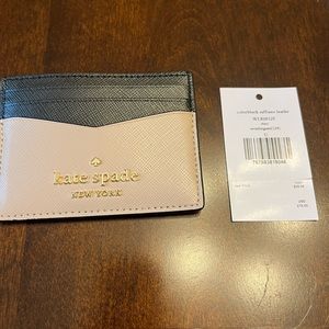 Kate Spade Cardholder
Colorblock Saffiano leather